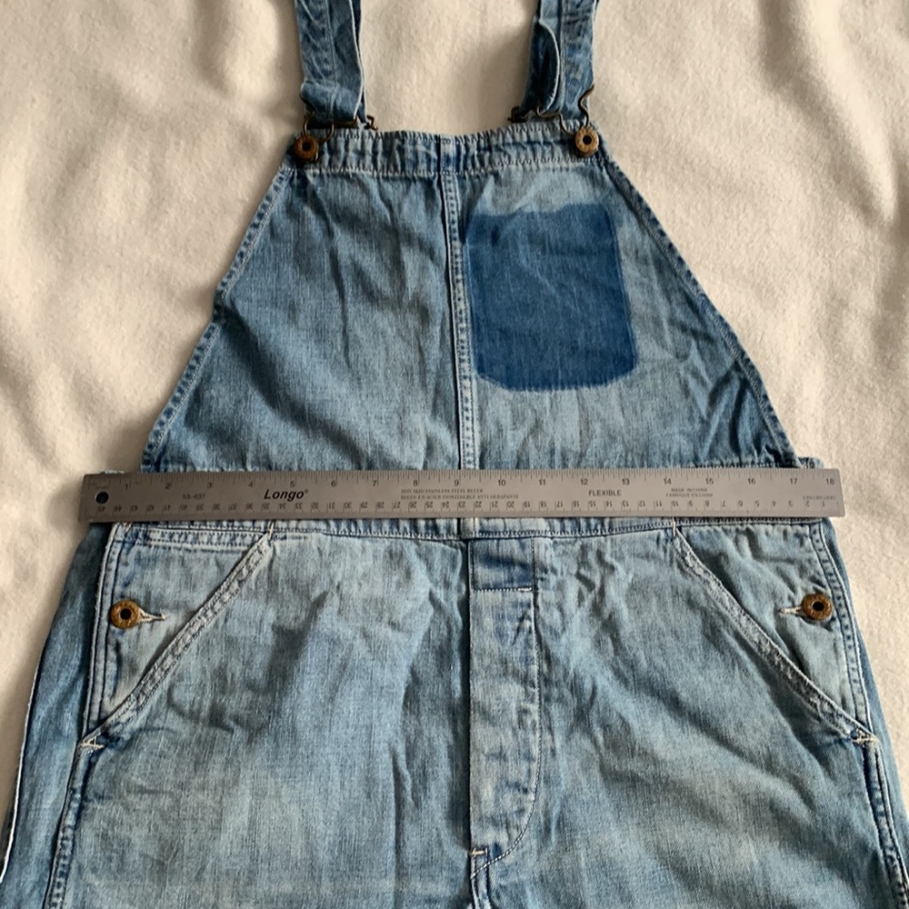 ✨HP✨NWOT Ralph Lauren Denim & Supply Rolled-Cuff Denim Shortall (overall) Size S - Picture 11 of 11